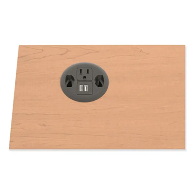 USB AC Power Hub Grommet, 3" Diameter, Black - Cable Management | HON