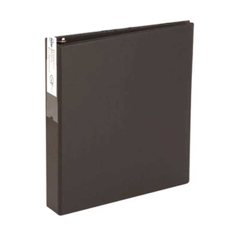 Economy Non-View Binder with Round Rings, 3 Rings, 2" Capacity, 11 x 8.5, Black, (4501) - Binders | Avery