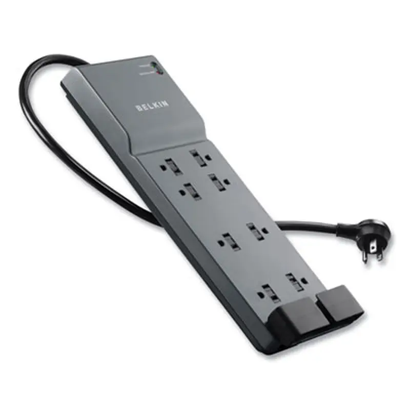 Home/Office Surge Protector, 8 AC Outlets, 6 ft Cord, 3,390 J, White - Surge Protectors | Belkin