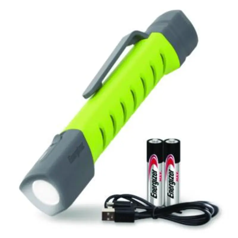 Pro Series Inspection Light, Rechargeable Lithium Ion/2 AAA Batteries (Included), Gray/Green - Flashlights | Energizer
