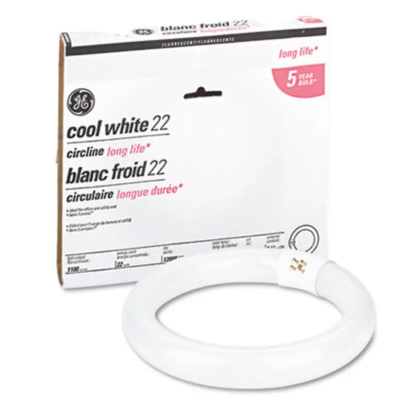 T9 Circline Garage and Basement Fluorescent Bulb, 22 W, Cool White - Light Bulbs | GE