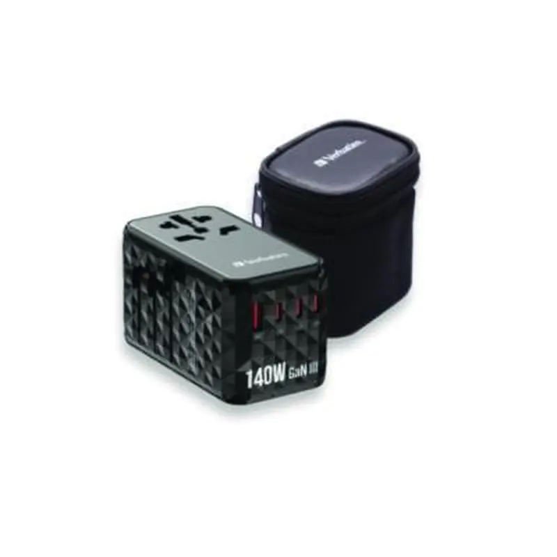 UTA-10 GaN III Universal Travel Adapter, (3) USB-A/(3) USB-C - Adapters/Chargers | Verbatim