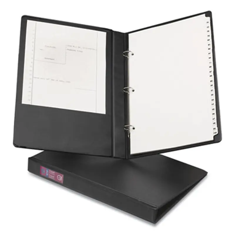 Legal Durable Non-View Binder with Round Rings, 3 Rings, 1" Capacity, 14 x 8.5, Black, (6400) - Binders | Avery