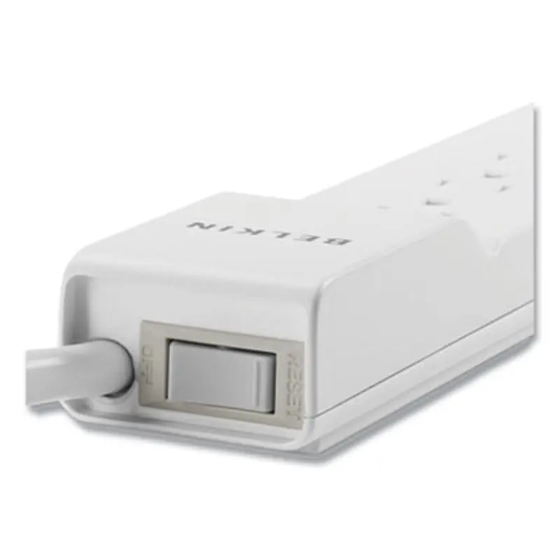 Home/Office Surge Protector, 6 AC Outlets, 6 ft Cord, 720 J, White - Surge Protectors | Belkin