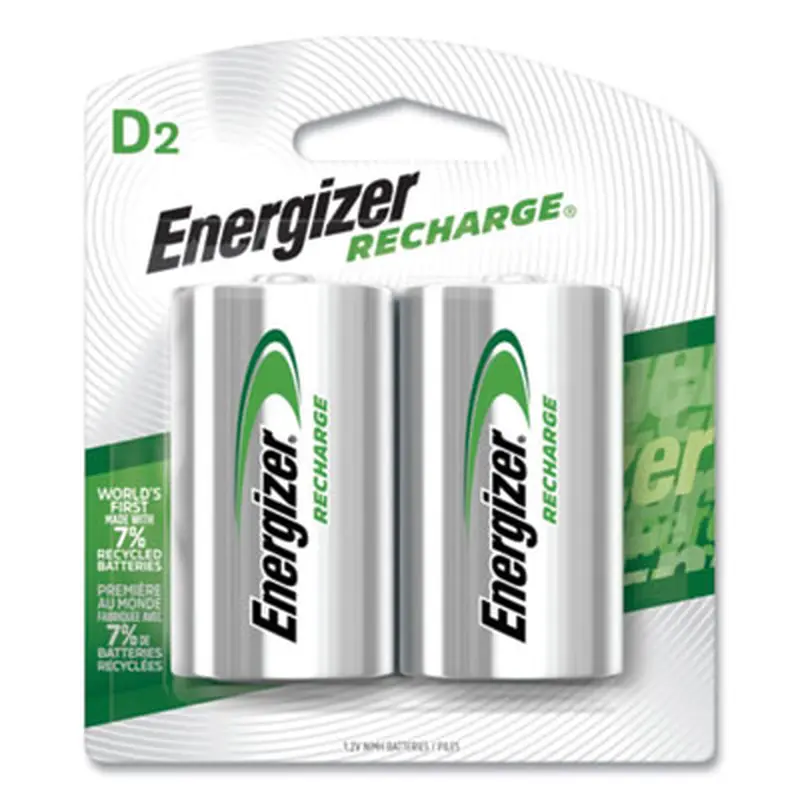 NiMH Rechargeable D Batteries, 1.2 V, 2/Pack - Batteries | Energizer