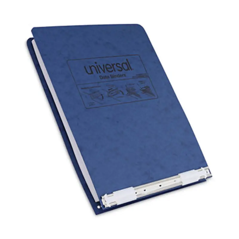 Pressboard Hanging Binder, 2 Posts, 6" Capacity, 9.5 x 11, Blue - Binders | Universal