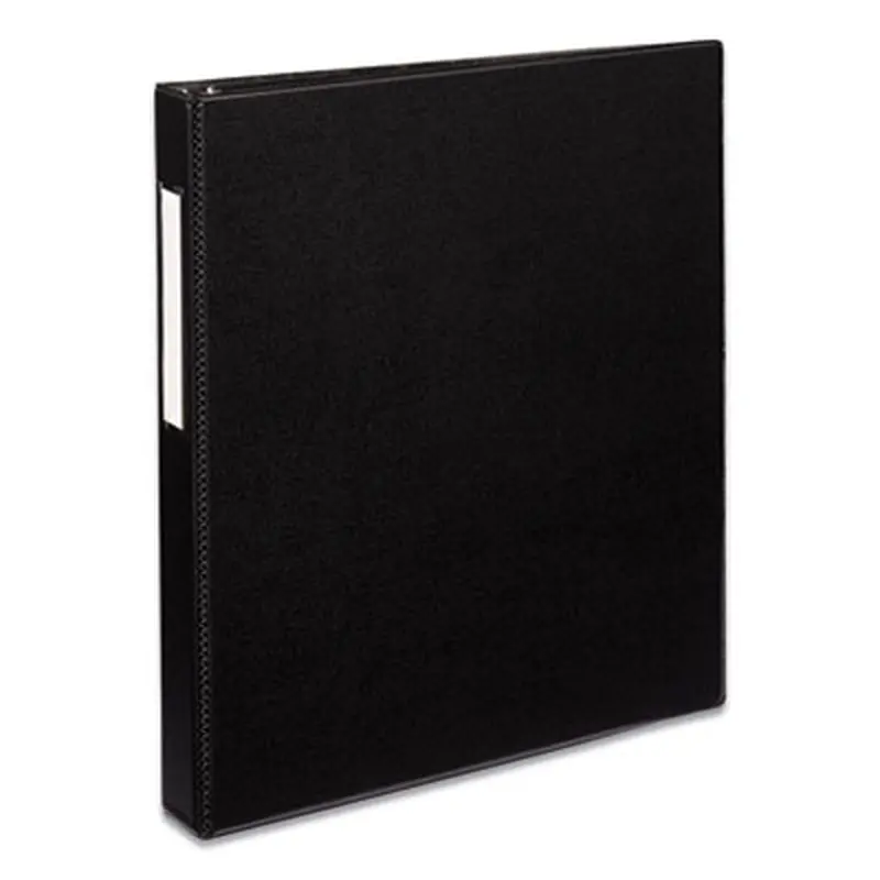 Durable Non-View Binder with DuraHinge and EZD Rings, 3 Rings, 1" Capacity, 11 x 8.5, Black, (8302) - Binders | Avery