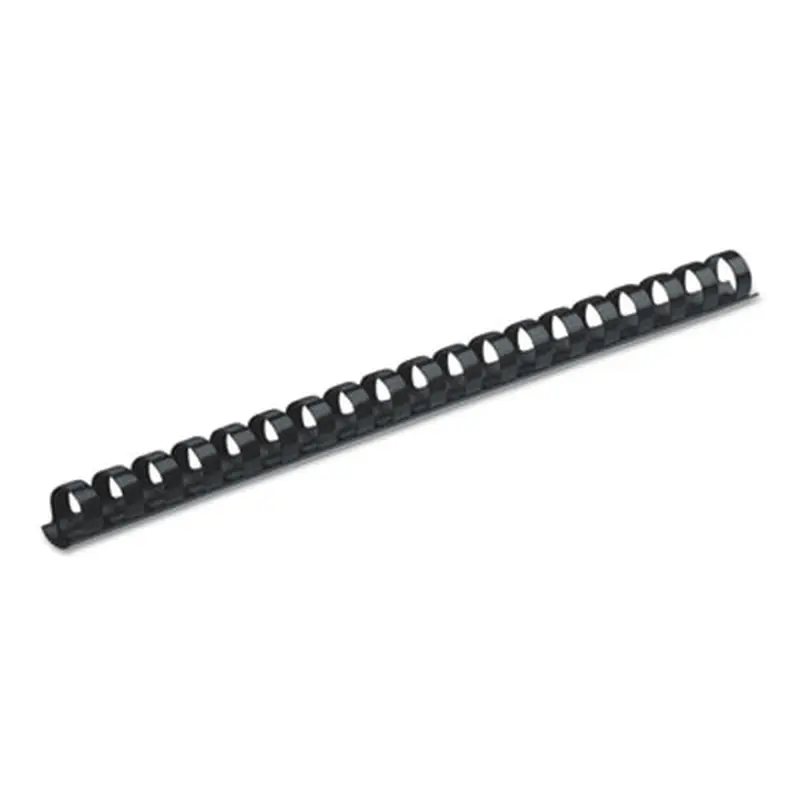Plastic Comb Bindings for 11 x 8.5 Documents, 19 Rings, 0.38" (55-Sheet) Capacity, Navy Blue, 100/Pack - Binding Spines | Fellowes