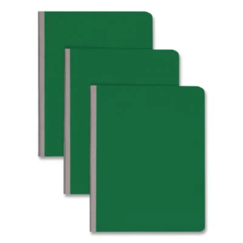Prong Fastener Premium Pressboard Report Cover, Two-Piece Prong Fastener, 3" Capacity, 8.5 x 11, Green/Green - Report Covers | Smead