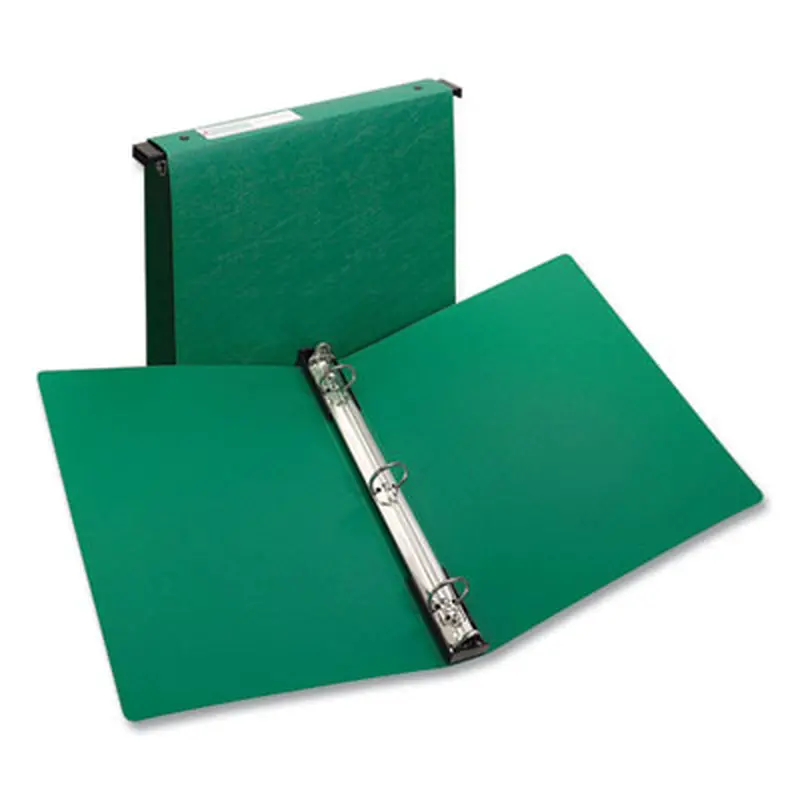 Hanging Storage Flexible Non-View Binder with Round Rings, 3 Rings, 1" Capacity, 11 x 8.5, Green - Binders | Avery