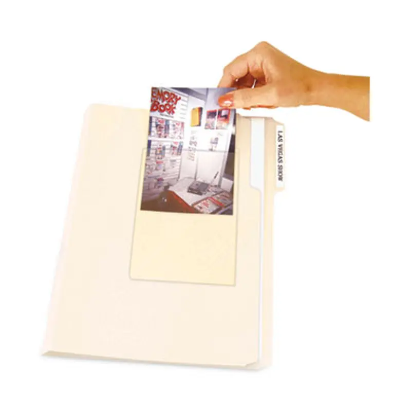 Peel and Stick Photo Holders, 4.38 x 6.5, Clear, 10/Pack - Photo Albums | C-Line