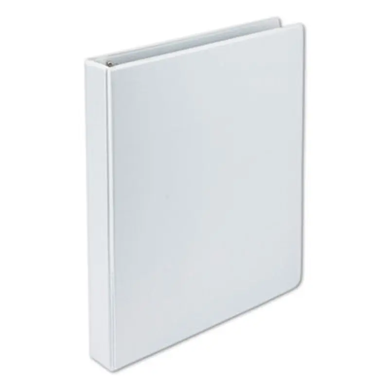Earth's Choice Plant-Based D-Ring View Binder, 3 Rings, 1" Capacity, 11 x 8.5, White - Binders | Samsill