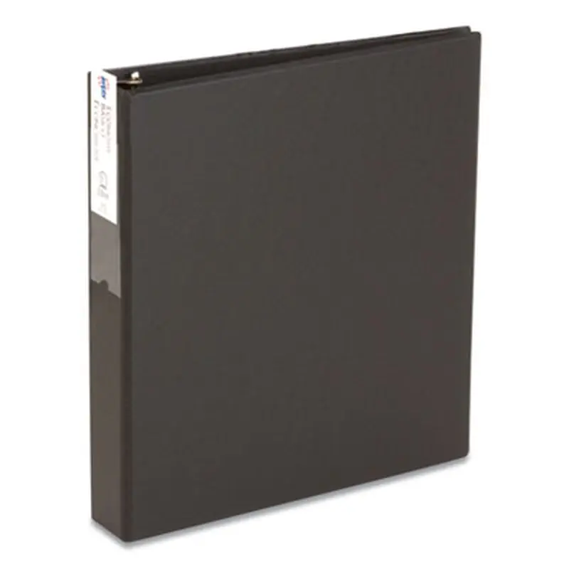 Economy Non-View Binder with Round Rings, 3 Rings, 1.5" Capacity, 11 x 8.5, Black, (4401) - Binders | Avery