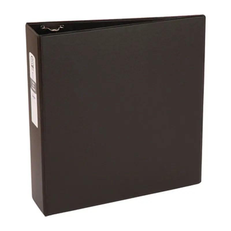 Economy Non-View Binder with Round Rings, 3 Rings, 3" Capacity, 11 x 8.5, Black, (3602) - Binders | Avery