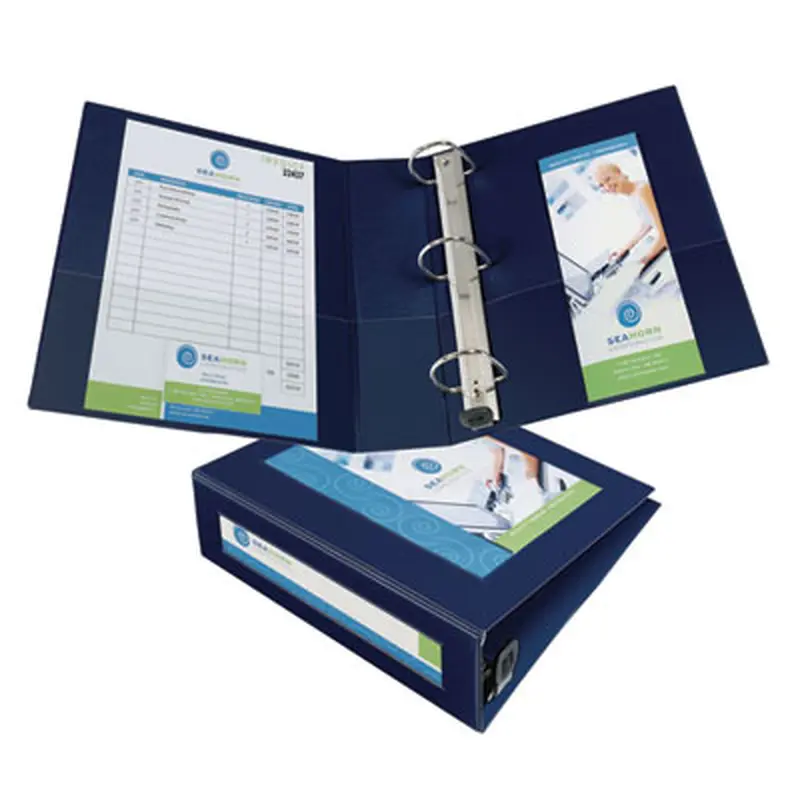 Framed View Heavy-Duty Binders, 3 Rings, 3" Capacity, 11 x 8.5, Navy Blue - Binders | Avery