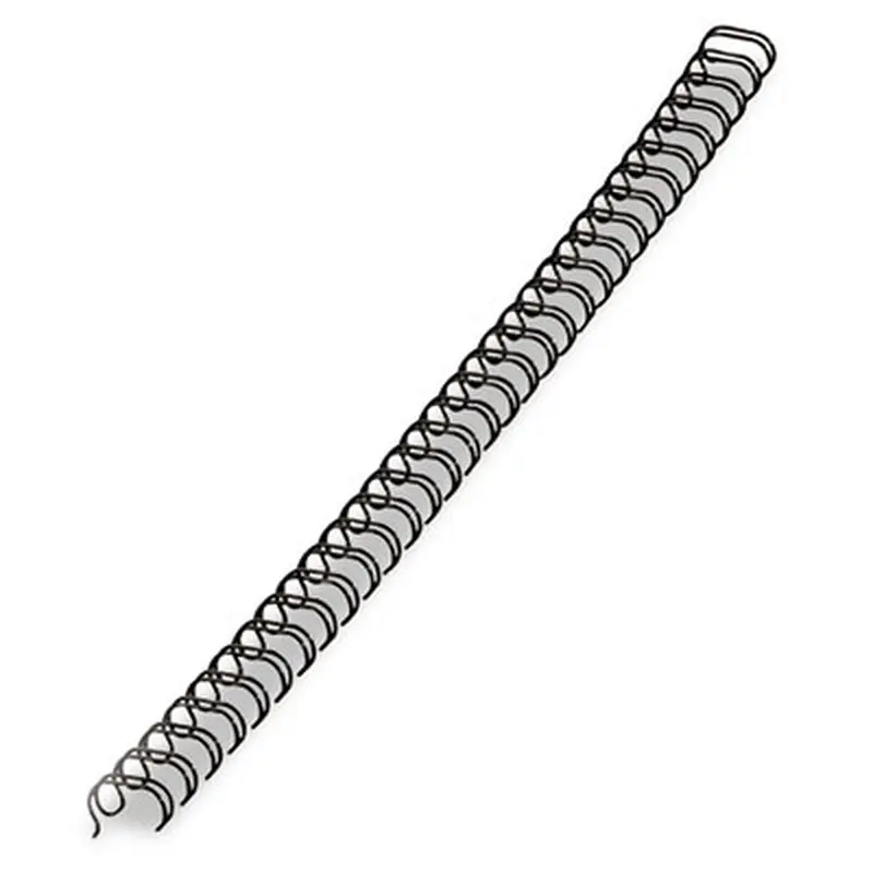 Wire Bindings for 11 x 8.5 Documents, 32 Rings, 0.5" (100-Sheet) Capacity, Black, 25/Pack - Binding Spines | Fellowes