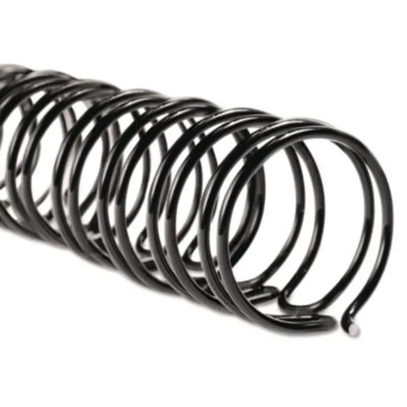 WireBind Spines for 11 x 8.5 Documents, 32 Rings, 0.38" (85-Sheet) Capacity, Black, 100/Box - Binding Spines | GBC