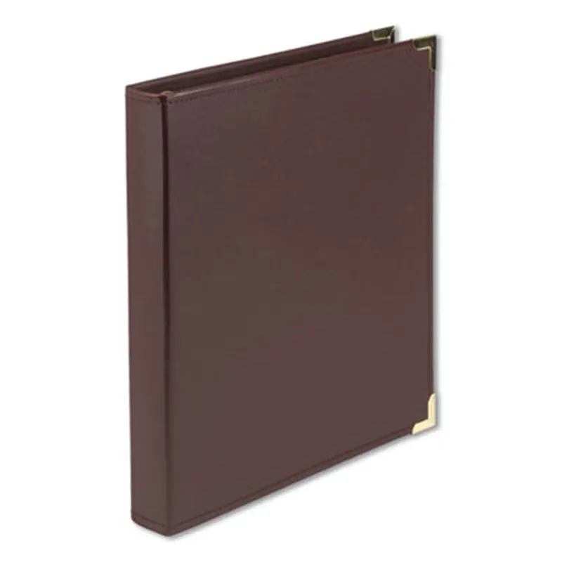 Classic Collection Ring Binder, 3 Rings, 1" Capacity, 11 x 8.5, Burgundy - Binders | Samsill