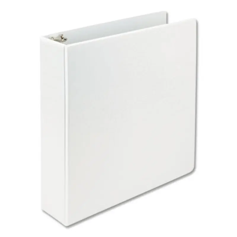 Earth's Choice Plant-Based D-Ring View Binder, 3 Rings, 2" Capacity, 11 x 8.5, White - Binders | Samsill