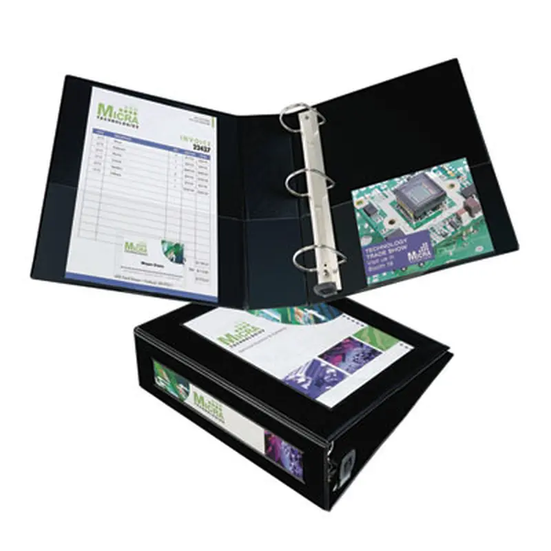 Framed View Heavy-Duty Binders, 3 Rings, 3" Capacity, 11 x 8.5, Black - Binders | Avery