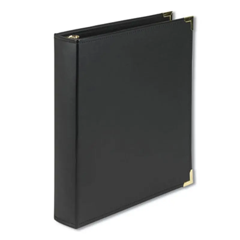 Classic Collection Ring Binder, 3 Rings, 1.5" Capacity, 11 x 8.5, Black - Binders | Samsill