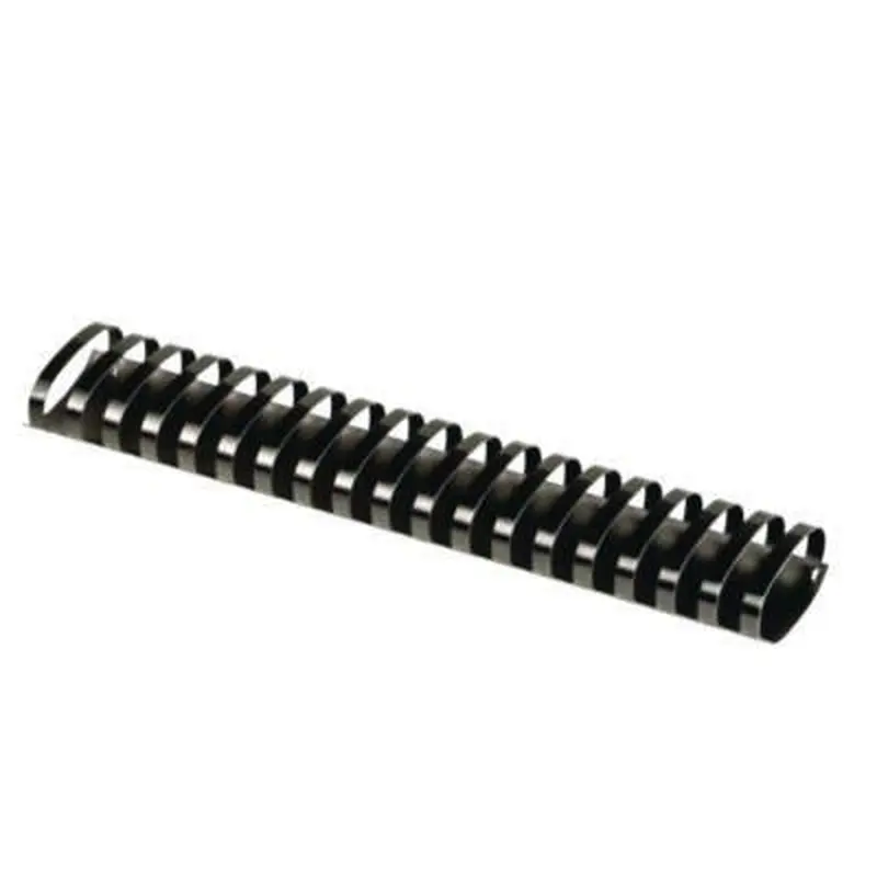Plastic Comb Bindings for 11 x 8.5 Documents, 19 Oval Shaped Rings, 2" (500-Sheet) Capacity, Black, 40/Pack - Binding Spines | Fellowes