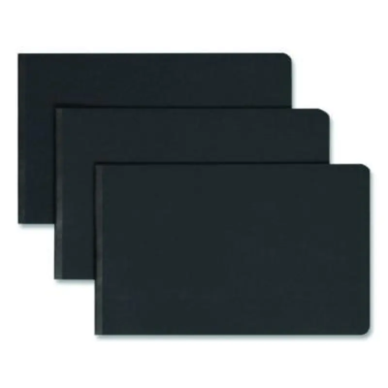 Prong Fastener Premium Pressboard Report Cover, Two-Piece Prong Fastener, 3" Capacity, 8.5 x 14, Black/Black - Report Covers | Smead