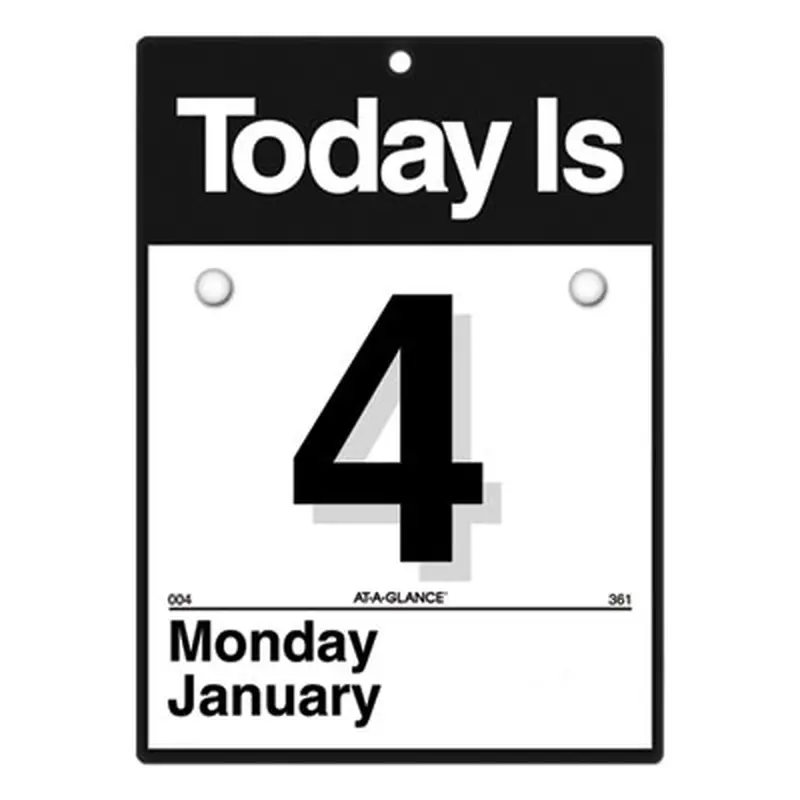 Today Is Wall Calendar, 6.63 x 9.13, White Sheets, 12-Month (Jan to Dec): 2026 - Wall Calendars | AT-A-GLANCE