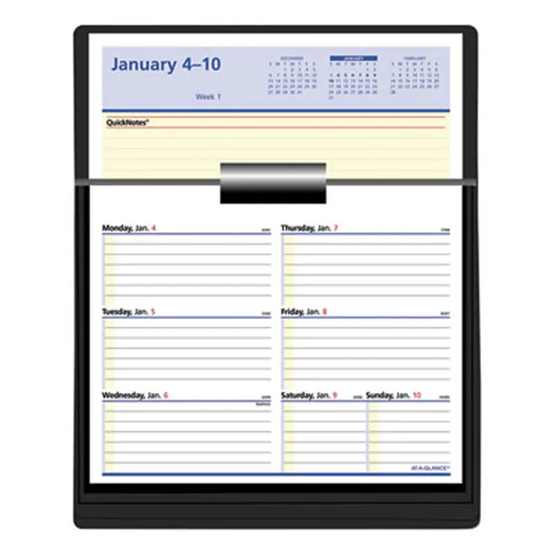 Flip-A-Week Desk Calendar Refill with QuickNotes, 7 x 6, White Sheets, 12-Month (Jan to Dec): 2026 - Calendar Refills | AT-A-GLANCE