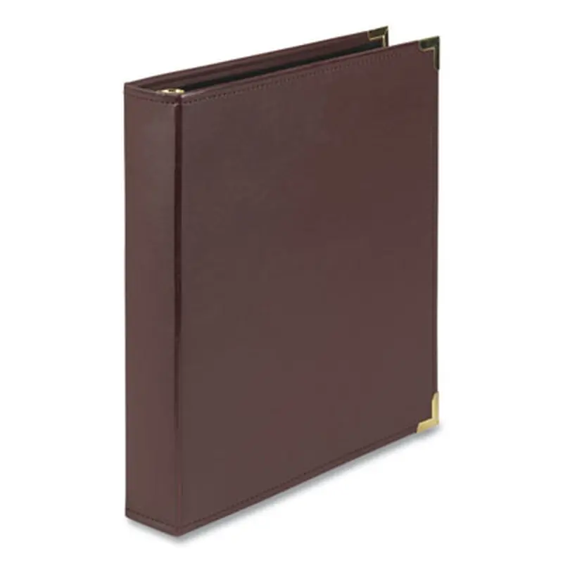Classic Collection Ring Binder, 3 Rings, 1.5" Capacity, 11 x 8.5, Burgundy - Binders | Samsill