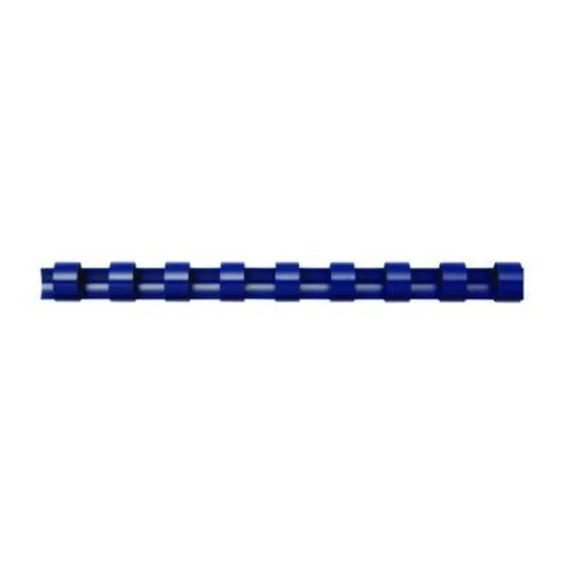 Plastic Comb Bindings for 11 x 8.5 Documents, 19 Rings, 0.75" (150-Sheet) Capacity, Navy Blue, 100/Pack - Binding Spines | Fellowes