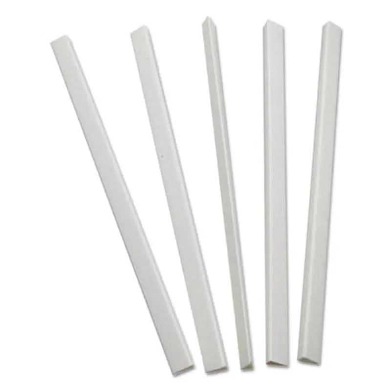 Slide 'N Grip Binding Bars, 40-Sheet Capacity, 11" x 0.25", White, 100/Box - Binding Bars | C-Line