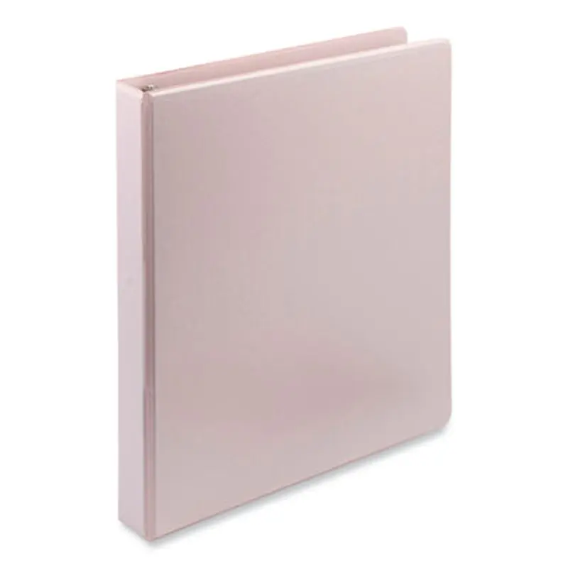 Earth's Choice Plant-Based BOHO D-Ring View Binders, 1" Capacity, 11 x 8.5, Rose, 2/Pack - Binders | Samsill