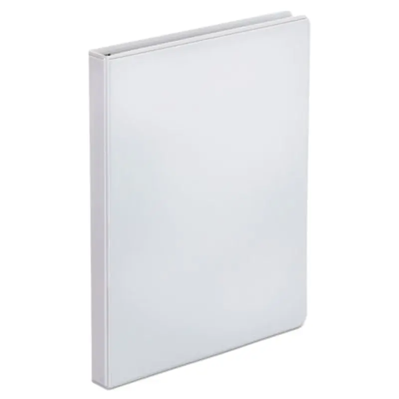 Economy Round Ring View Binder, 3 Rings, 0.5" Capacity, 11 x 8.5, White - Binders | Office Impressions