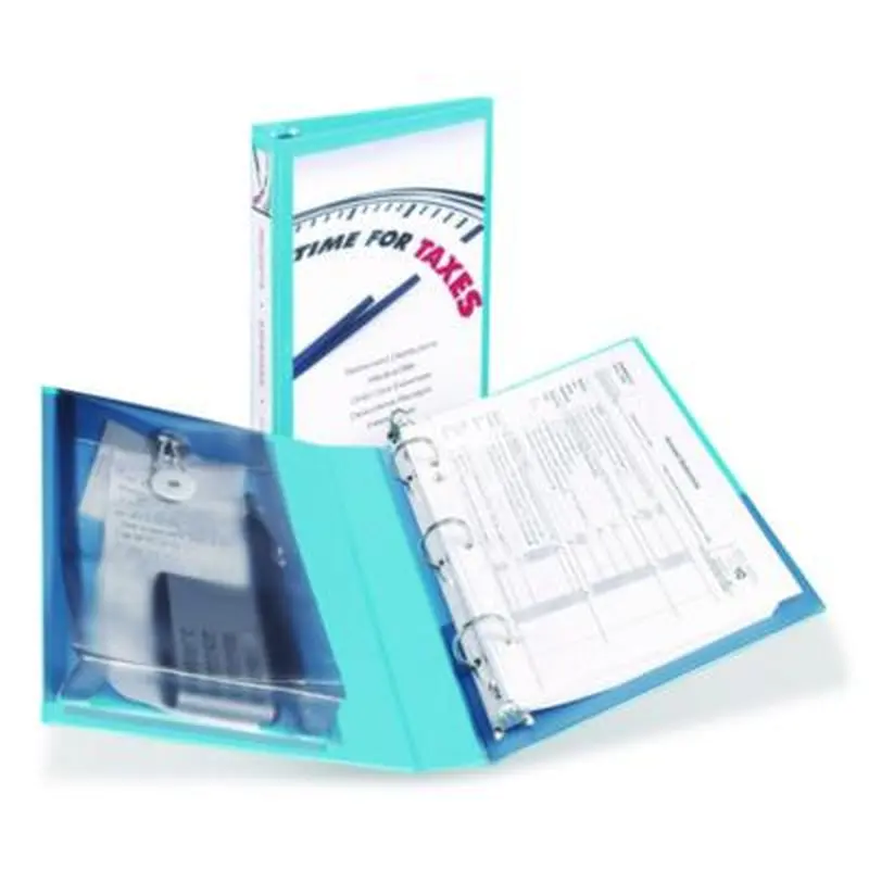Mini Size Protect and Store View Binder with Round Rings, 3 Rings, 1" Capacity, 8.5 x 5.5, Blue - Binders | Avery
