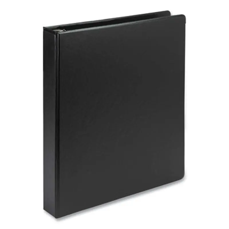 Biobased Round Ring Binder, 3 Rings, 1" Capacity, 11 x 8.5, Black - Binders | Samsill