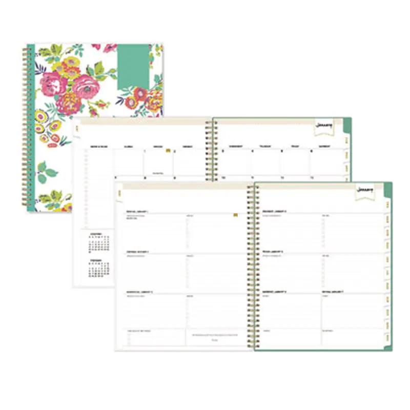 Day Designer Peyton Create-Your-Own Cover Weekly/Monthly Planner, Floral Artwork, 11 x 8.5, White, 12-Month (Jan-Dec): 2026 - Appointment Books & Planners | Blue Sky