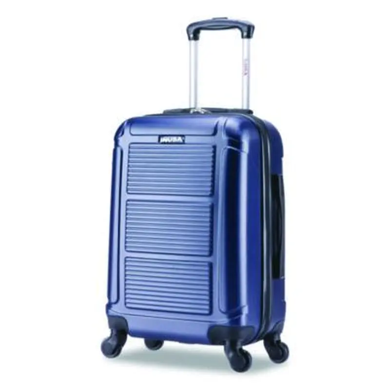 Pilot Hard Side Carry-On Suitcase, Four-Wheeled Spinner, 14.37 x 8.86 x 21.46, Blue - Cases | InUSA Luggage