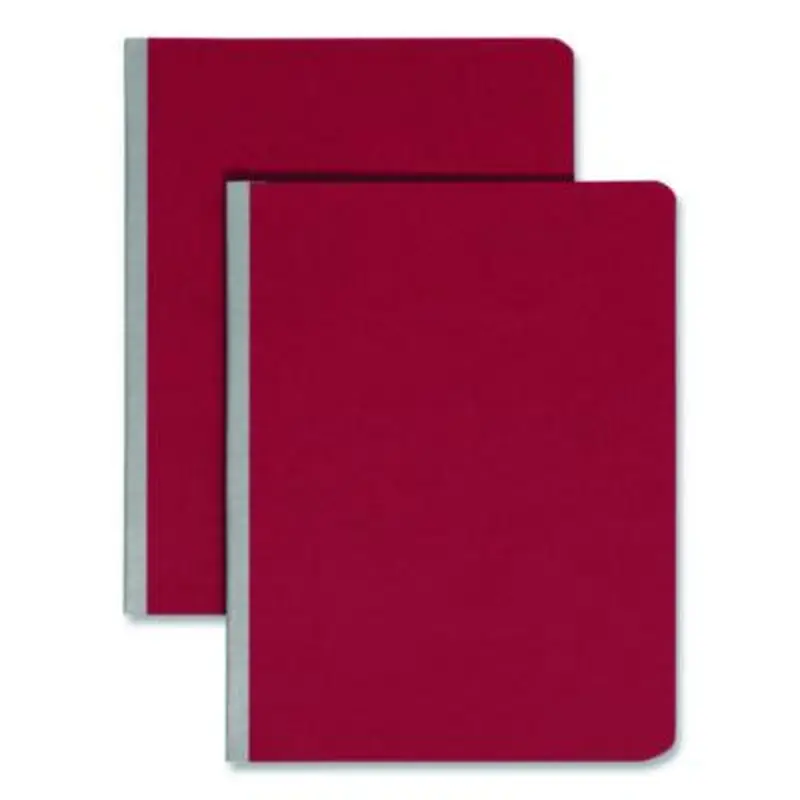 Prong Fastener Pressboard Report Cover, Side Opening, Two-Piece Prong Fastener, 3" Capacity, 8.5 x 11, Bright Red, 25/Box - Report Covers | Smead
