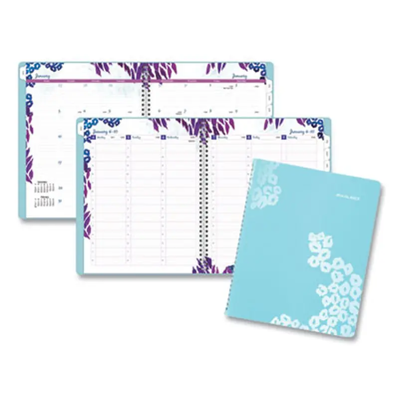 Wild Washes Weekly/Monthly Planner, Flora and Fauna Artwork, 11 x 8.5, Blue Cover, 13-Month: Jan 2026 to Jan 2027 - Appointment Books & Planners | AT-A-GLANCE