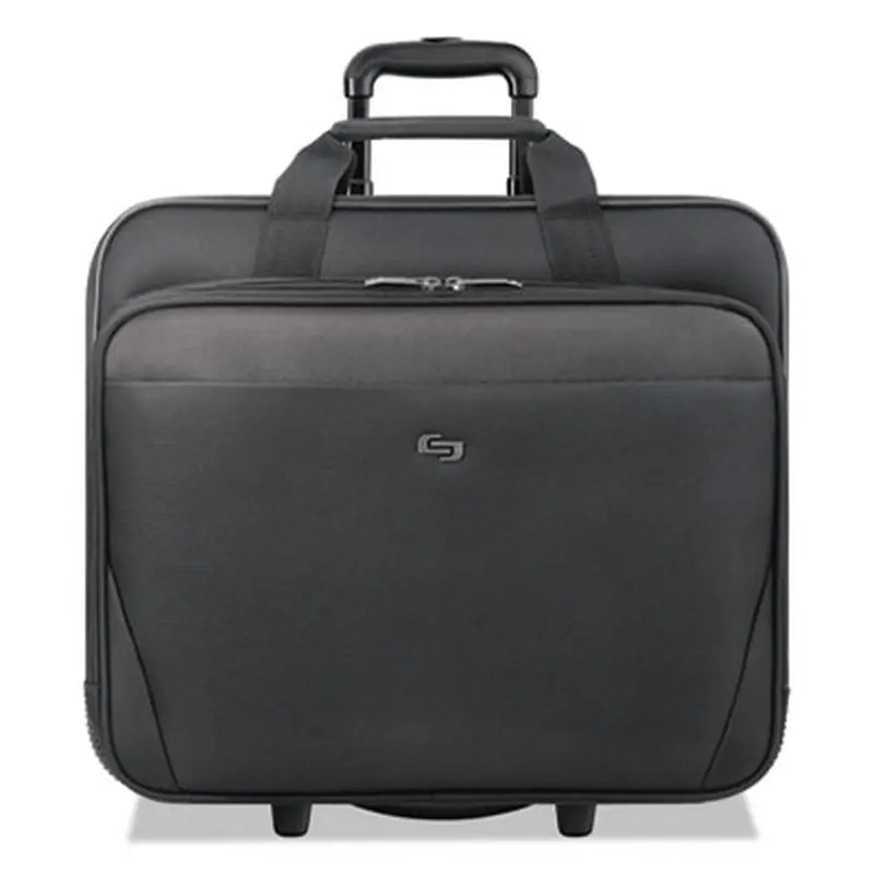 Classic Rolling Case, Fits Devices Up to 17.3", Polyester, 16.75 x 7 x 14.38, Black - Brief & Business Cases | Solo