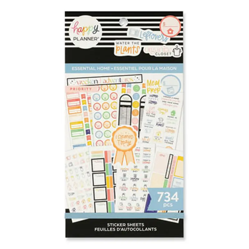 Essentials Home Classic Stickers, Assorted Sizes and Colors, 734/Pack - Appointment Book Accessories | The Happy Planner