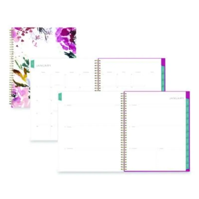 Kelly Ventura Magenta Bloom Weekly/Monthly Planner, Floral Artwork, 11 x 8.5, Multicolor Cover, 12-Month (Jan to Dec): 2026 - Appointment Books & Planners | Blue Sky