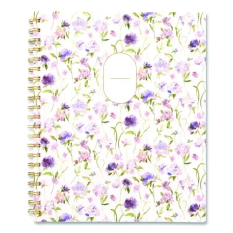 Leah Bisch Petite Floral Academic Weekly Monthly Planner, 11 x 8.5, Purple/Green Cover, 12-Month (July to June): 2025 to 2026 - Appointment Books & Planners | Cambridge