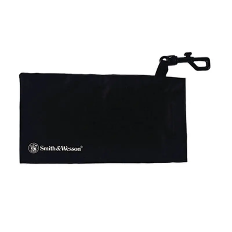 Safety Glasses Carrying Pouch with Belt Clip, 4.25 x 0.25 x 4.25, Black, 12/Carton - Cases | Smith & Wesson