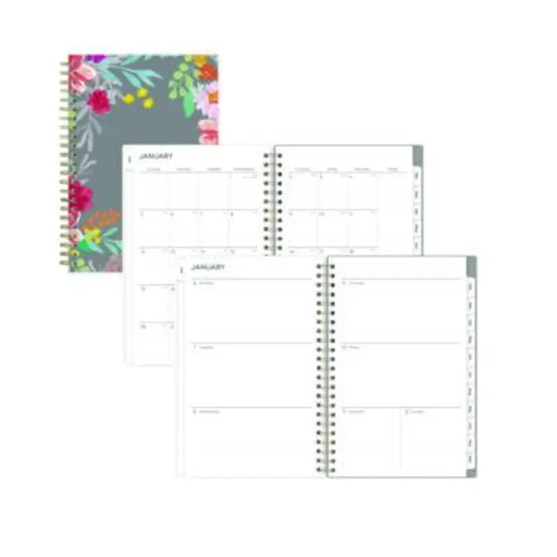 Sophie Frosted Weekly/Monthly Planner, Floral Artwork, 8 x 5, Multicolor Cover, 12-Month (Jan to Dec): 2026 - Appointment Books & Planners | Blue Sky
