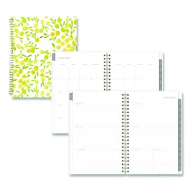 Mimosa Weekly/Monthly Planner, 8 x 5, Lemon Artwork, Yellow/Green/White Cover, 12-Month (Jan to Dec): 2026 - Appointment Books & Planners | Blue Sky