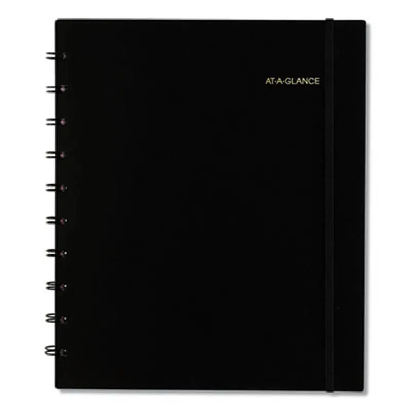 Move-A-Page Academic Weekly/Monthly Planners, 11 x 9, Black Cover, 12-Month (July to June): 2025 to 2026 - Appointment Books & Planners | AT-A-GLANCE