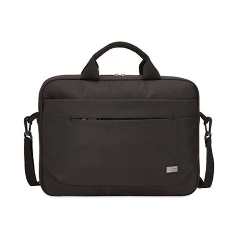 Advantage Laptop Attache, Fits Devices Up to 14", Polyester, 14.6 x 2.8 x 13, Black - Laptop & Tablet Bags | Case Logic