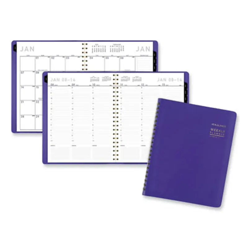 Contemporary Weekly/Monthly Planner, 11.38 x 9, Purple Cover, 12-Month (Jan to Dec): 2026 - Appointment Books & Planners | AT-A-GLANCE